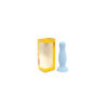 Plug anal ventouse bleu pastel taille M 